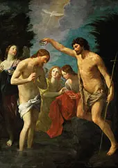 The Baptism of Christ 1622 By Guido Reni