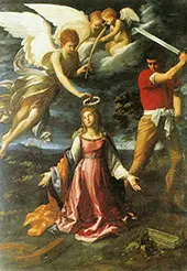 The Martyrdom of Saint Catherine of Alexandria 1604 By Guido Reni