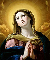 The Virgin in Glory 1627 By Guido Reni