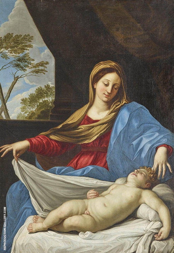 The Virgin with The Sleeping Christ Child | Oil Painting Reproduction