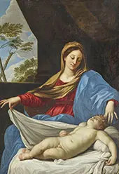 The Virgin with The Sleeping Christ Child By Guido Reni