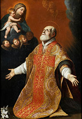 Vision des Heiligen Philipp Neri By Guido Reni