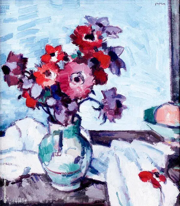 Anemones By Samuel John Peploe