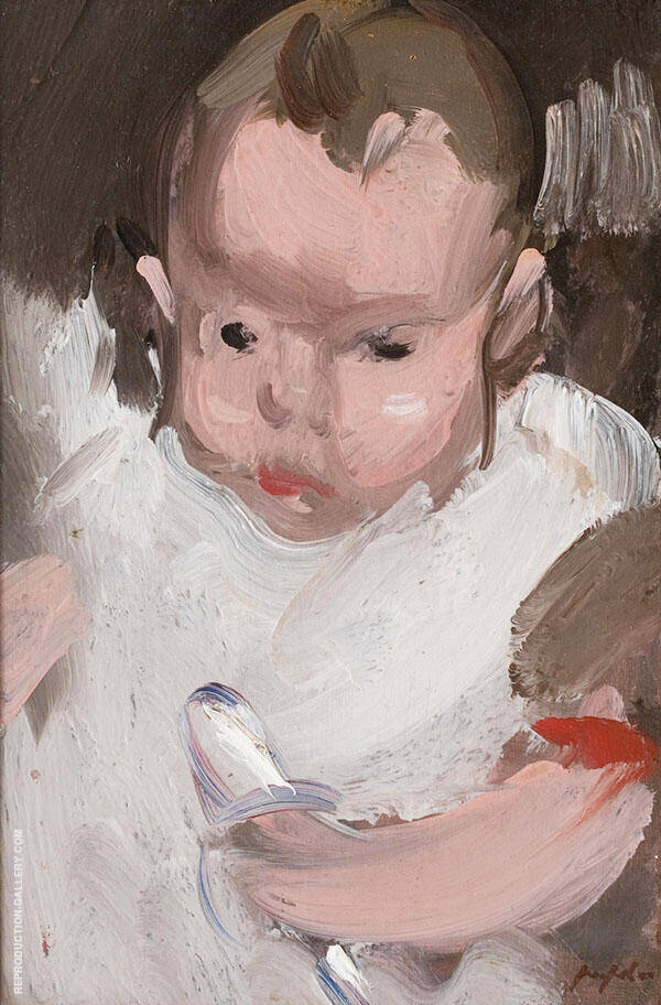 Baby Willy 1906 by Samuel John Peploe | Oil Painting Reproduction
