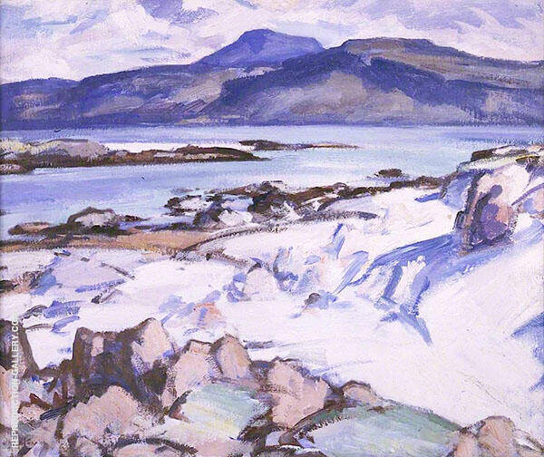 Ben More from Iona 1924 by Samuel John Peploe | Oil Painting Reproduction