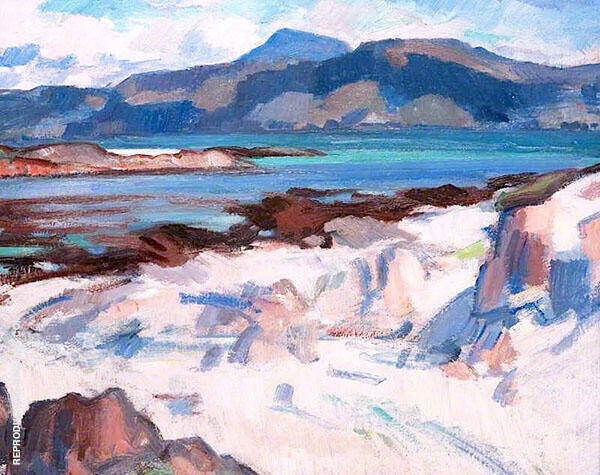 Ben More from Martyrs Bay Iona 1925 | Oil Painting Reproduction
