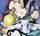 Blue and White Vase By Samuel John Peploe
