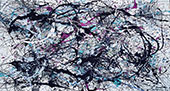 Inspired by, Multi Blue Landscape 2 By Jackson Pollock (Inspired By)