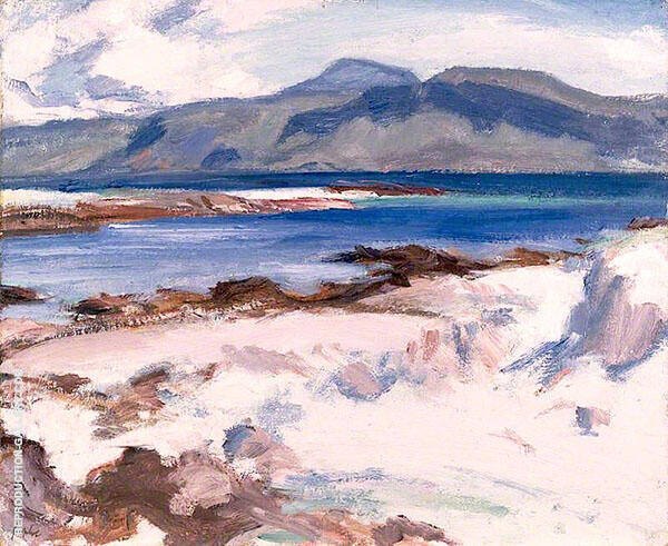 Blue Sea Iona 1927 by Samuel John Peploe | Oil Painting Reproduction