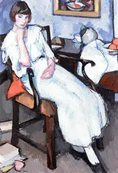 Girl in White c1920 By Samuel John Peploe