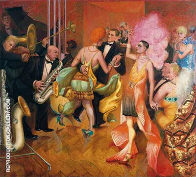 Metropolis Die Grosstadt 1928 Center Panel By Otto Dix