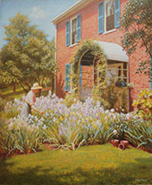 Betty in The Garden By William M Paxton