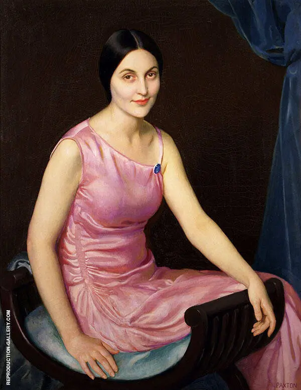 Elsa in The Pink Dress By William Paxton