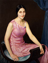 Elsa in The Pink Dress By William Paxton