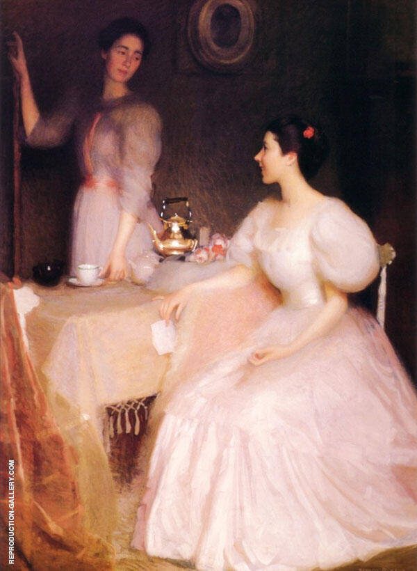 Mollie Scott and Dorothy Tay by William Paxton | Oil Painting Reproduction