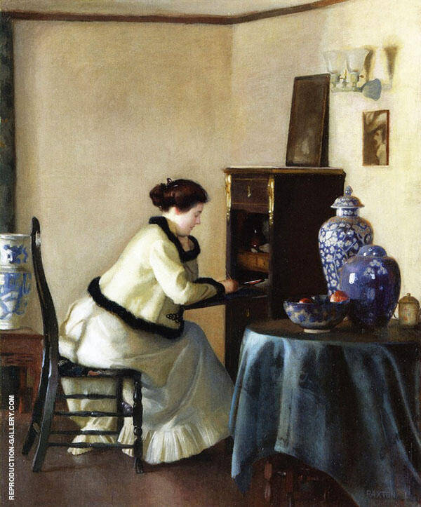 The Letter by William M Paxton | Oil Painting Reproduction