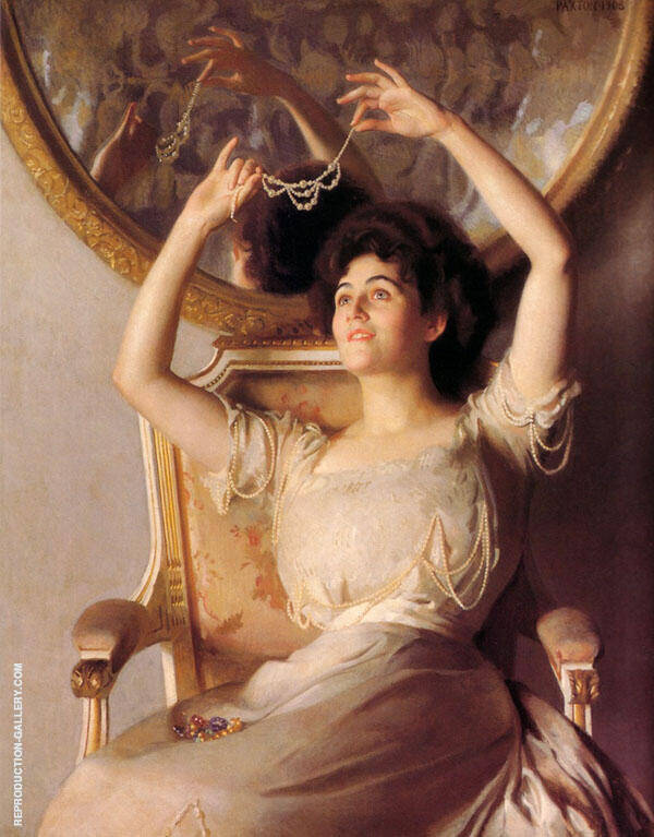 The String of Pearls by William Paxton | Oil Painting Reproduction