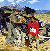 Bob Abbott and His Assistant 1935 By Walter Ufer