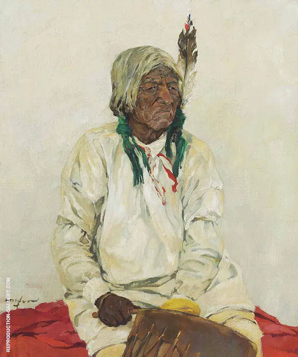 El Cacique del Pueblo 1916 By Walter Ufer