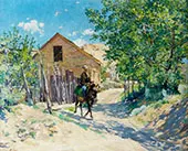 Lone Rider in Old Santa Fe By Walter Ufer