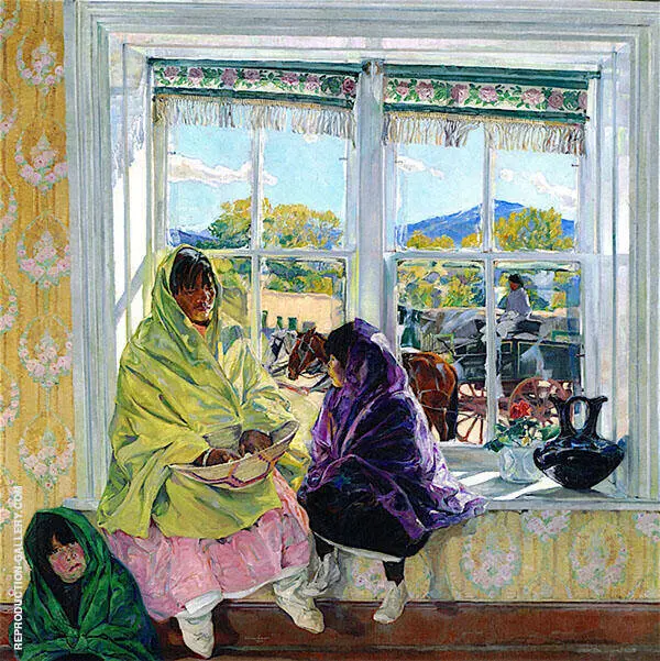Luzanna and Her Sisters 1920 By Walter Ufer