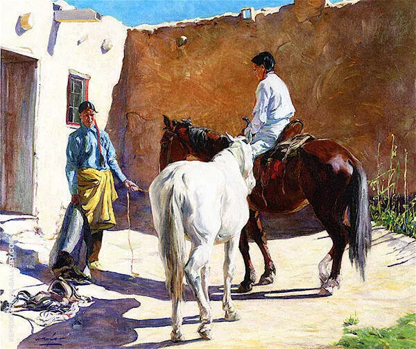 Making Ready 1917 By Walter Ufer