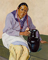 Man with Olla By Walter Ufer