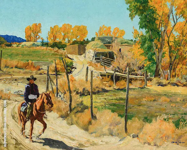 October Morning By Walter Ufer
