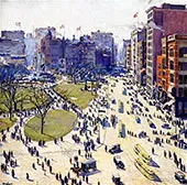 The Battery Union Square 1919 By Walter Ufer