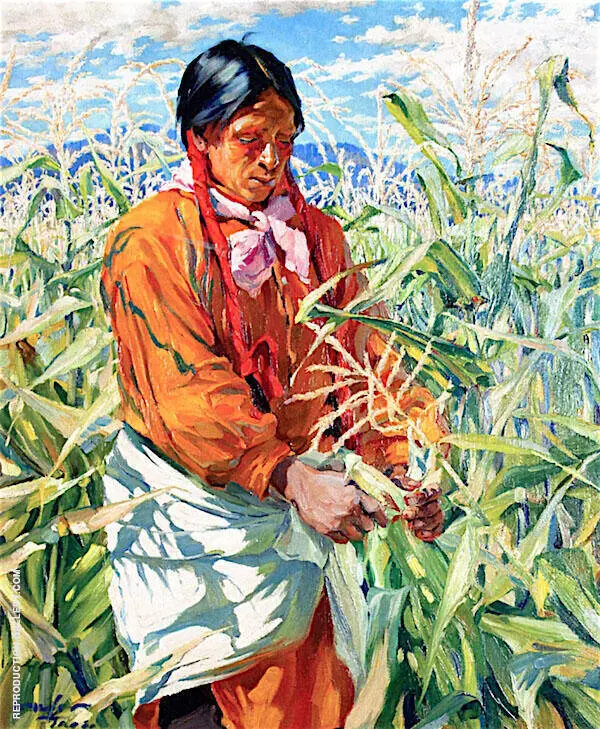 The Cornpicker 1915 By Walter Ufer