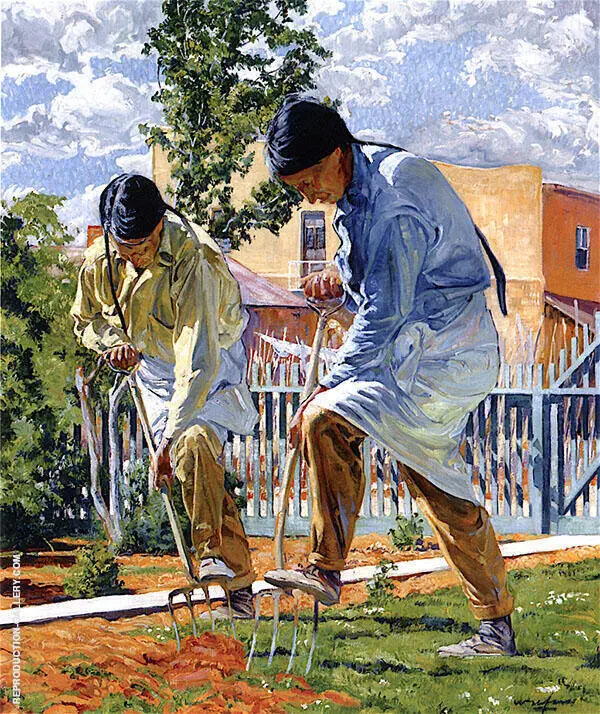 The Garden Makers 1923 By Walter Ufer