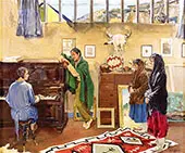 The Listeners 1926 By Walter Ufer