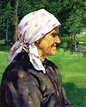 Tyrollean Woman Plein Air 1912 By Walter Ufer