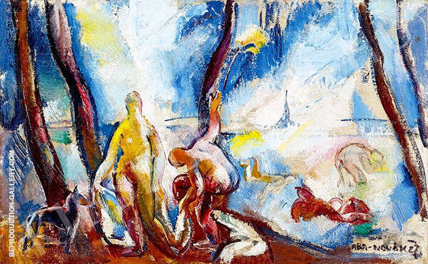 Bathers 2 by Vilmos aba-Novak | Oil Painting Reproduction