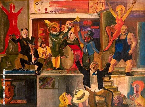 Cabaret Scene By Vilmos aba-Novak