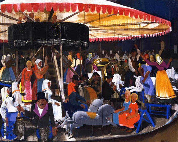 Carousel by Vilmos aba-Novak | Oil Painting Reproduction
