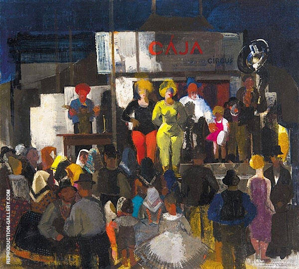 Circus 2 by Vilmos aba-Novak | Oil Painting Reproduction