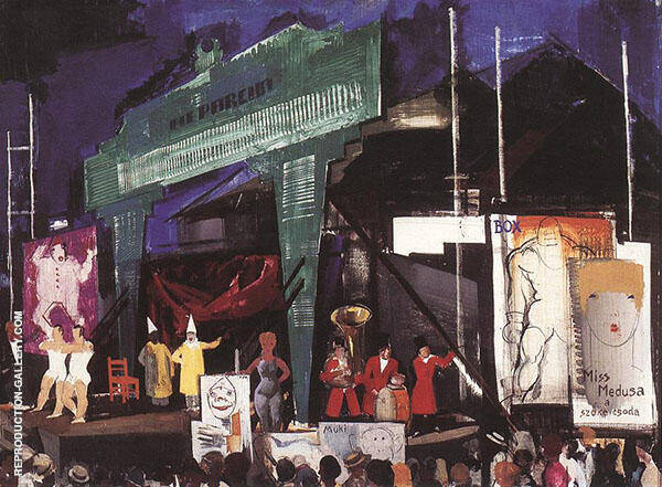 Circus 1930 by Vilmos aba-Novak | Oil Painting Reproduction