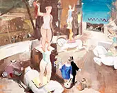 Circus Scene By Vilmos aba-Novak