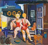 Female Acrobats By Vilmos aba-Novak