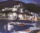 Italian Coastal Village c 1930 By Vilmos aba-Novak