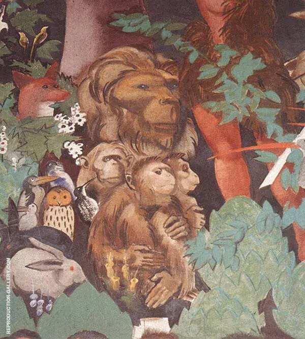 Last Judgment detail 4 1933 By Vilmos aba-Novak