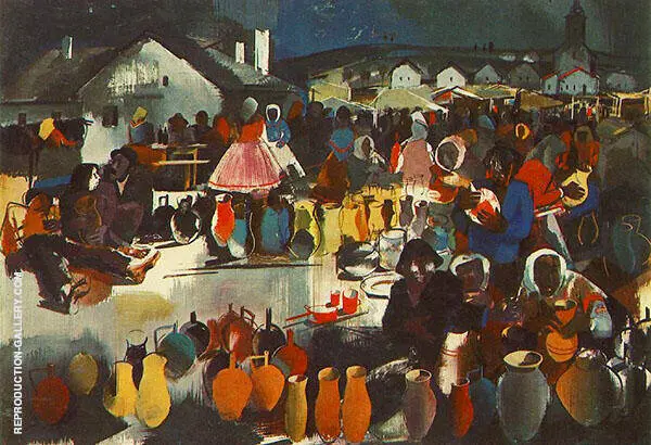 Szekler Market 1939 By Vilmos aba-Novak