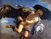 The Abduction of Ganymede by Jupiter disguised as an Eagle By Anton Domenico Gabbiani