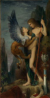 Oedipus and the Sphynx By Gustave Moreau