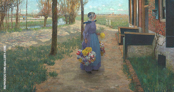 Flower Girl in Holland 1888 | Oil Painting Reproduction