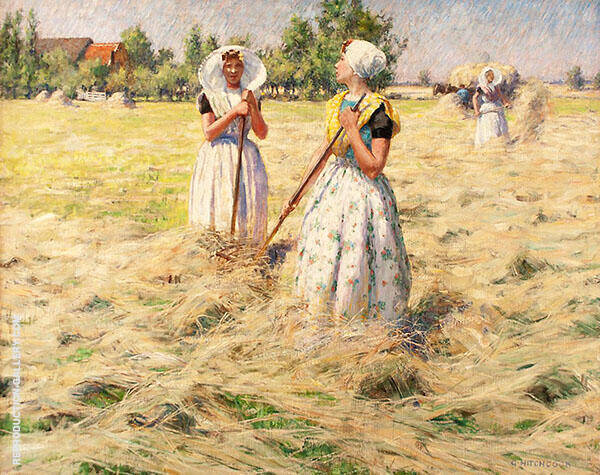 Haymakers Zeeland by George Hitchcock | Oil Painting Reproduction