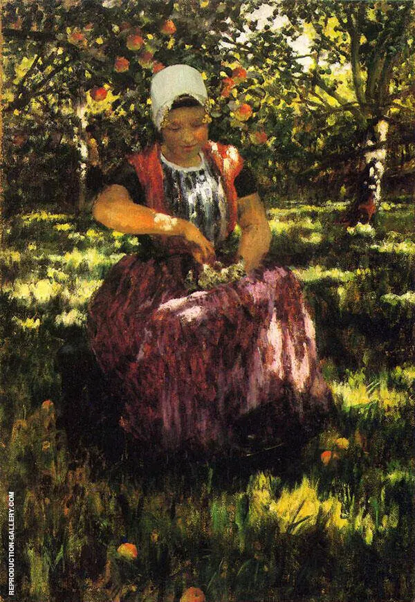 In The Orchard By George Hitchcock