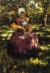 In The Orchard By George Hitchcock