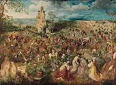 The Procession to Calvary, Carrying the Cross of Christ 1564 By Pieter The Elder Bruegel